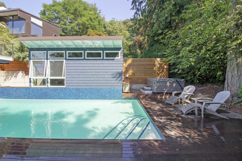 pool house and backyard remodeling project