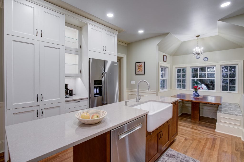 quartz countertop in kitchen