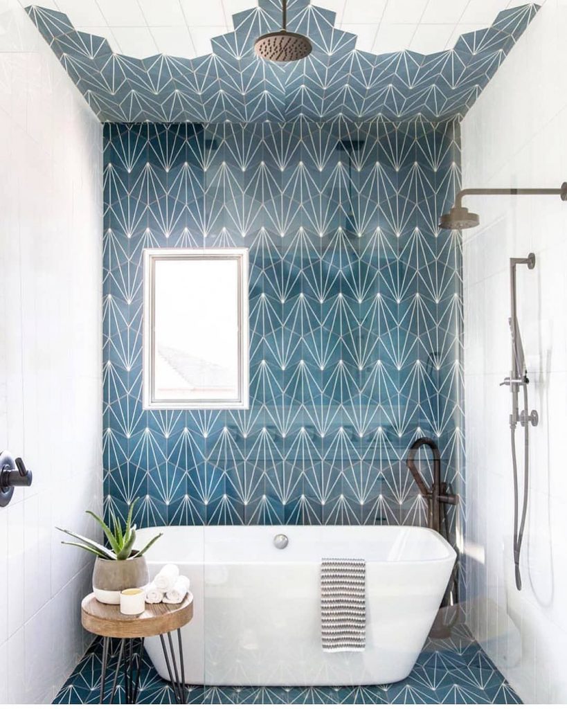 Tub inside shower bathroom design