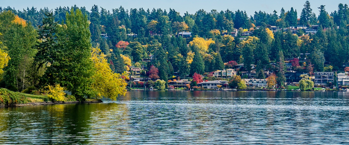 Home-And-Fall-Colore-On-Mercer Island, WA