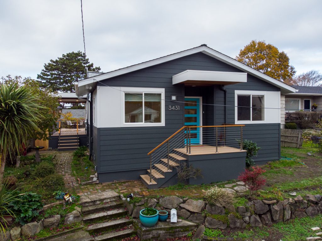 Alki Kitchen, Living Room, & Deck