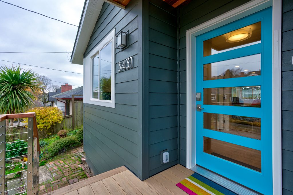 Alki Kitchen, Living Room, & Deck