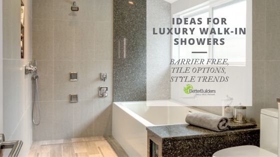 Seattle Contractors: Ideas for Luxury Walk-In Showers