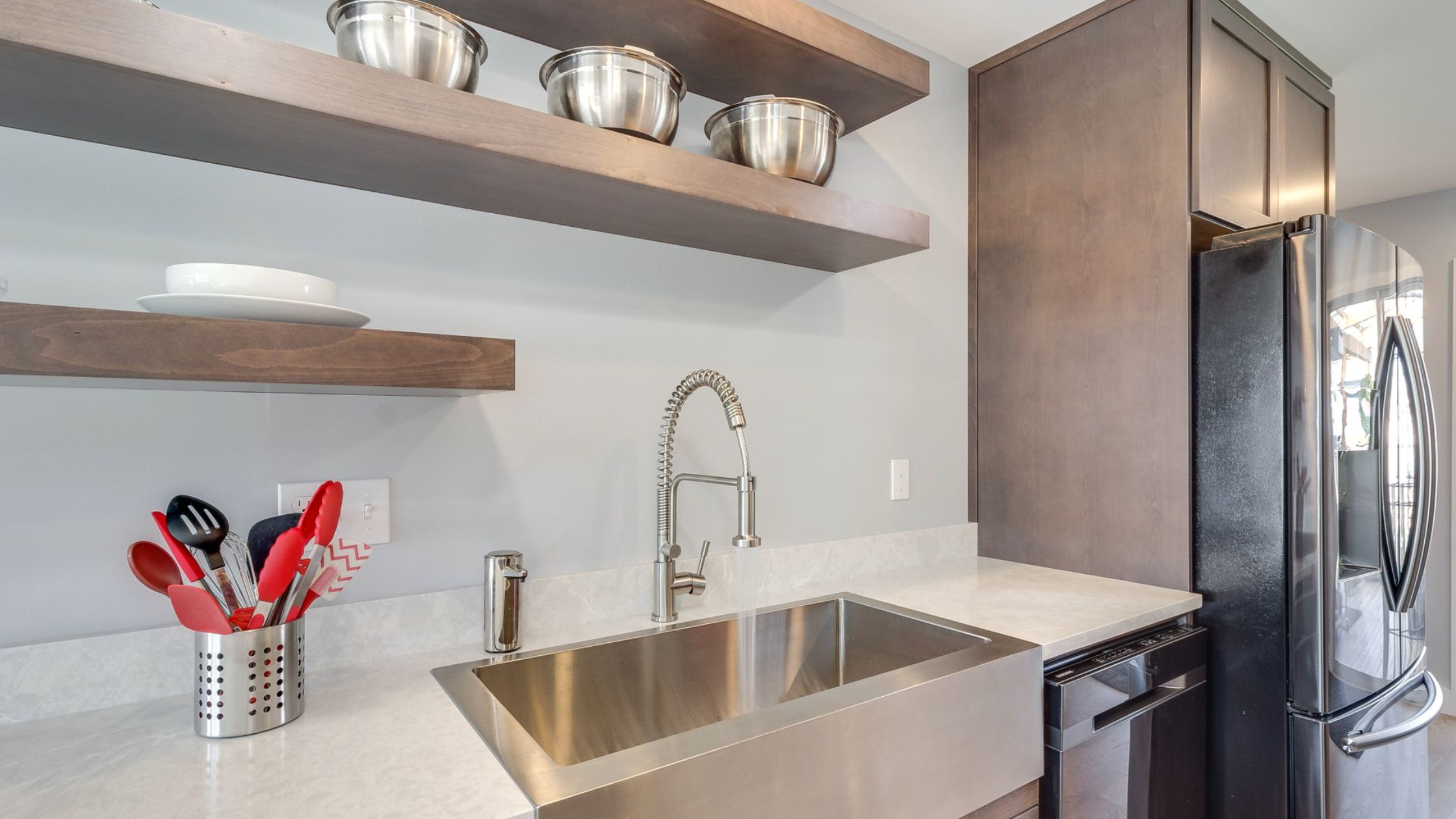 Open Kitchen Shelves